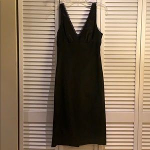 Bebe black satin dress